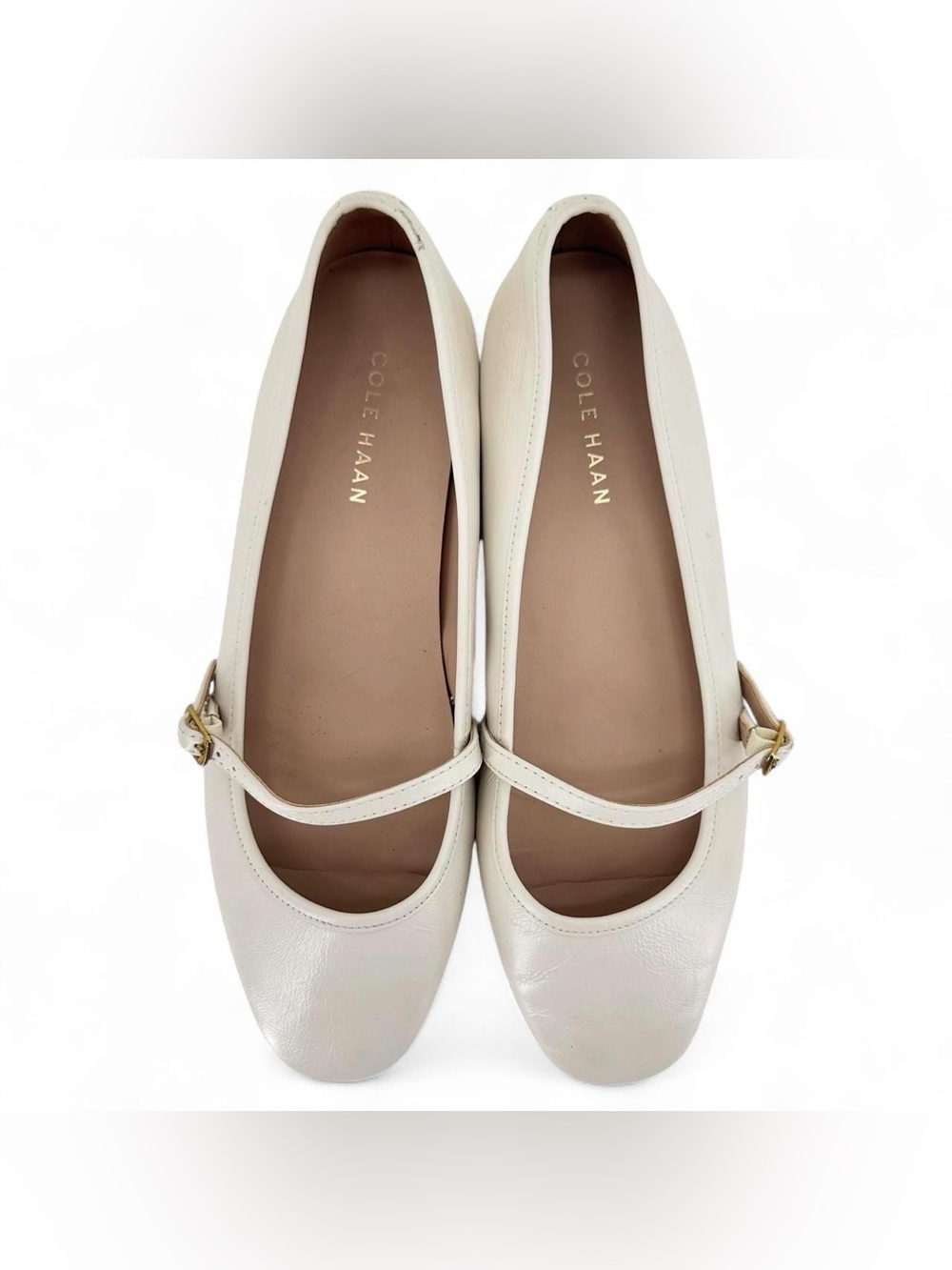 Cole Haan off-white Mary Janes